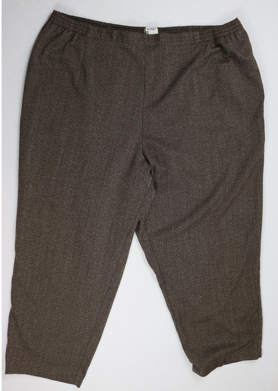 Vintage KORET Brown Pants with Pockets Size 24W